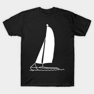 Catamaran on waves T-Shirt